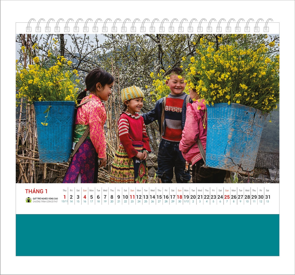 LỊCH BÀN TRẺ EM 2026