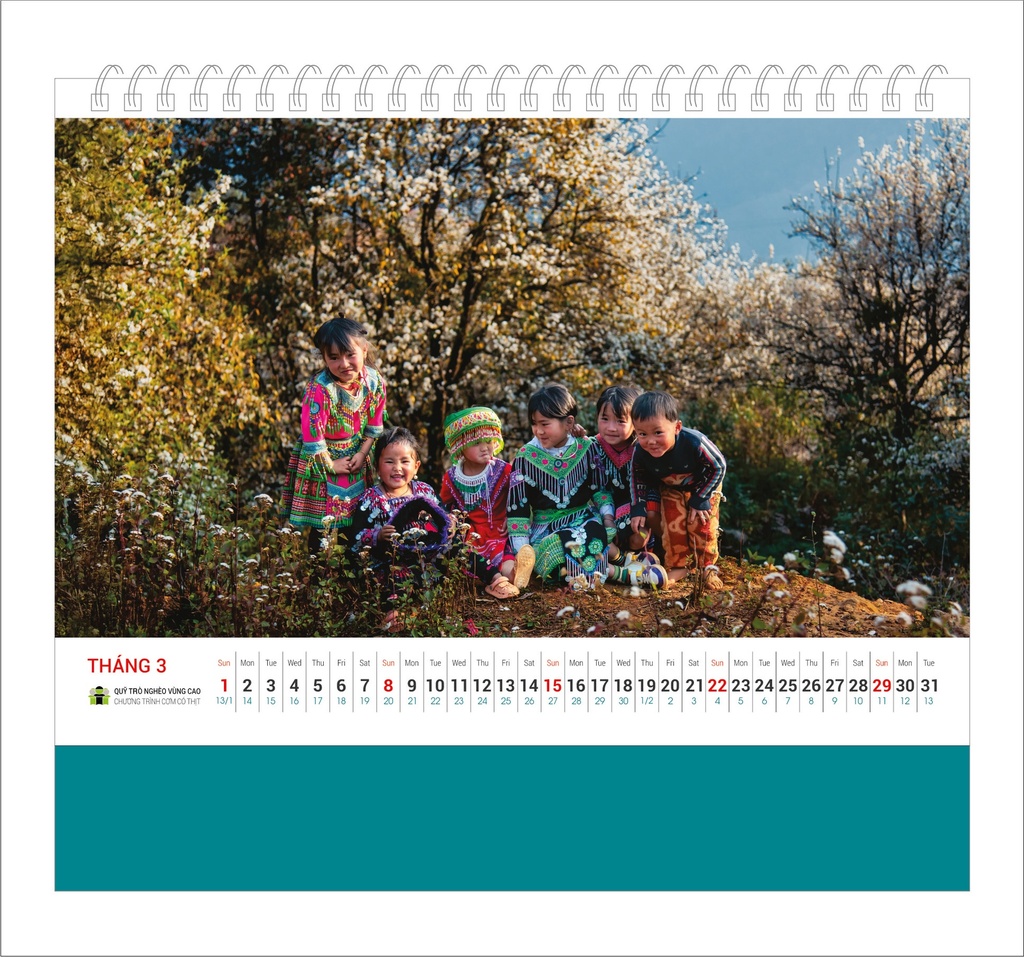 LỊCH BÀN TRẺ EM 2026