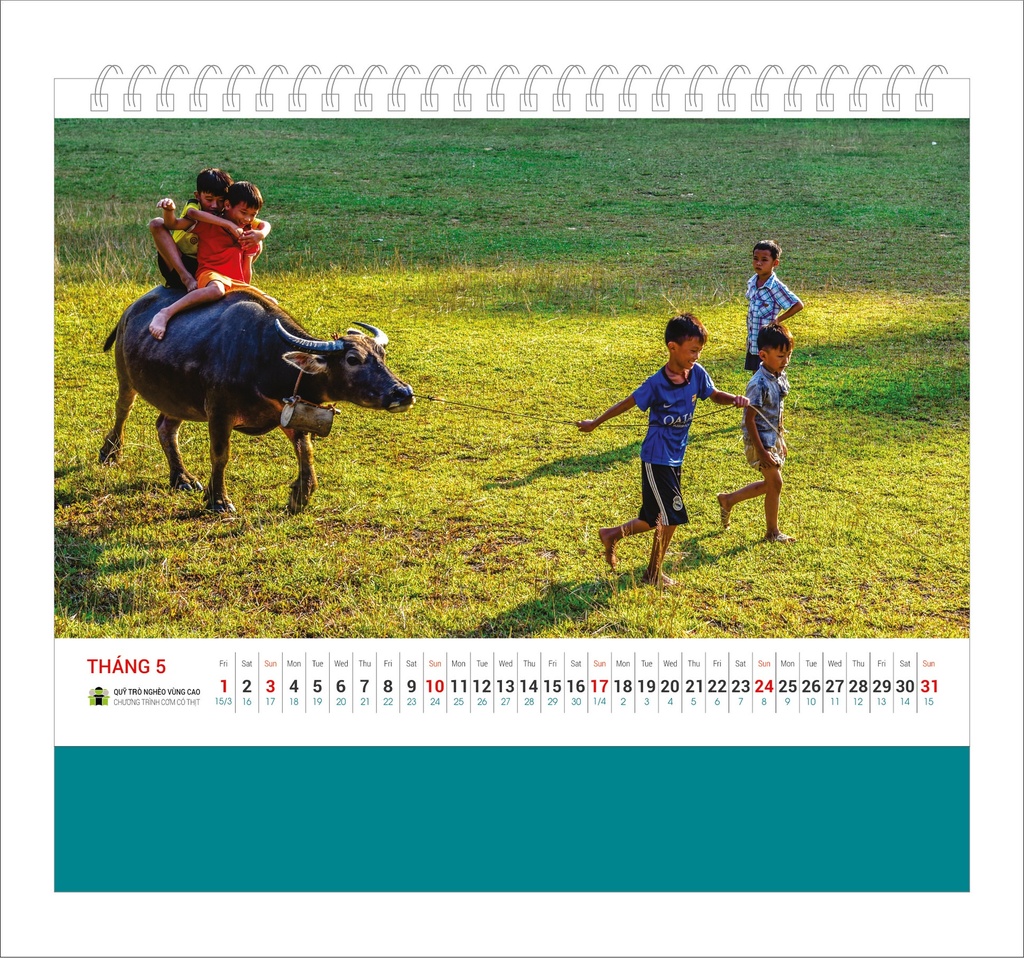 LỊCH BÀN TRẺ EM 2026