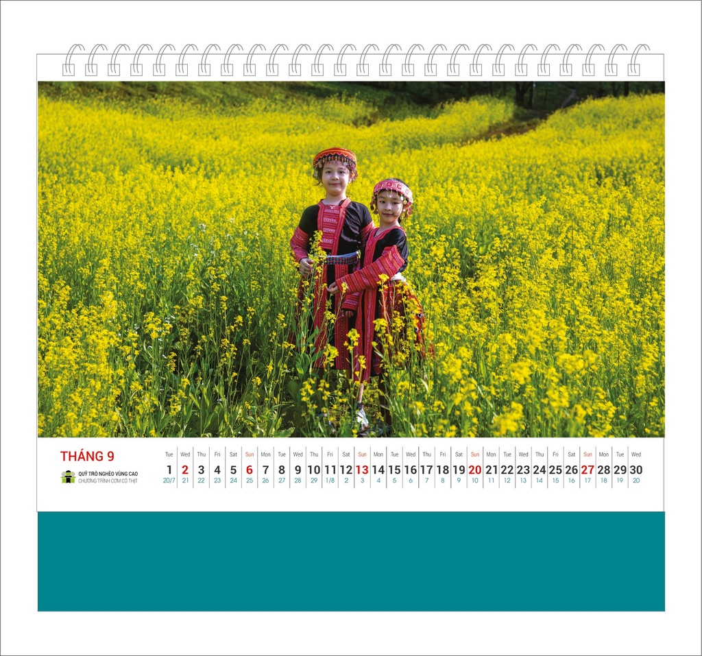 LỊCH BÀN TRẺ EM 2026