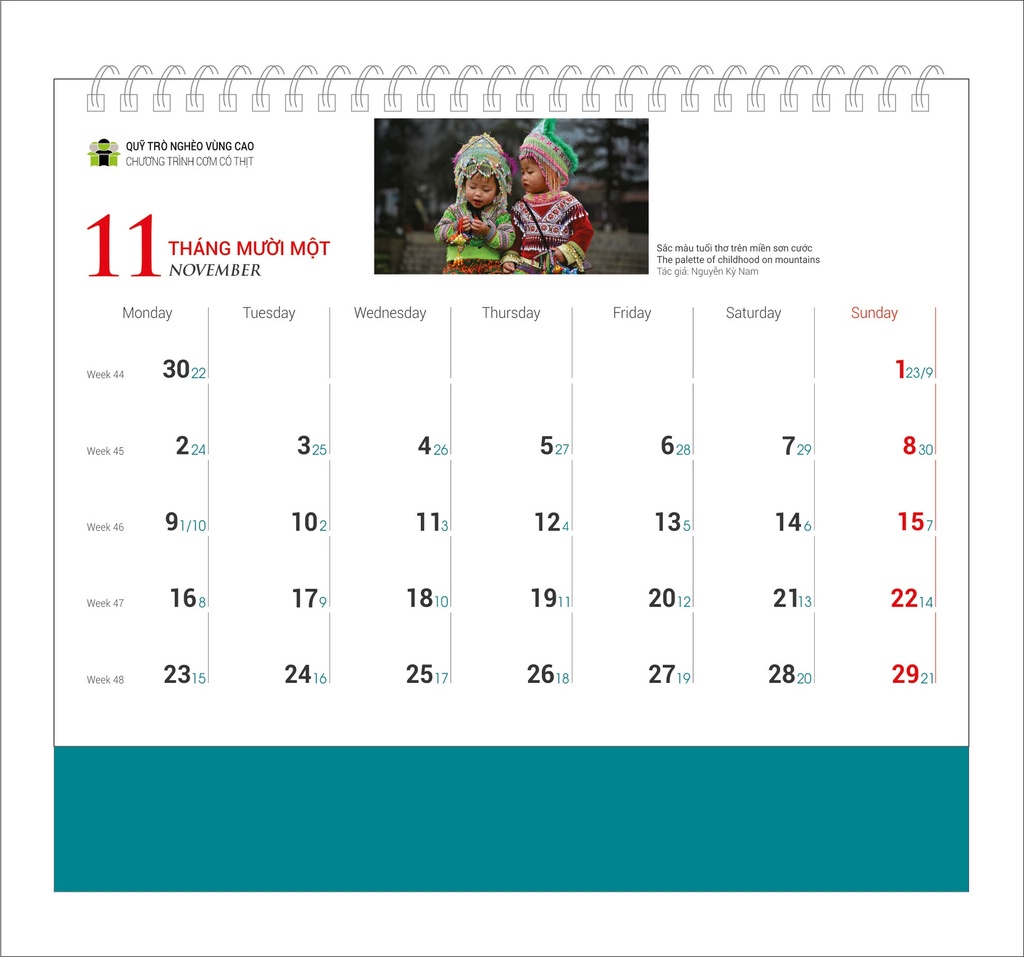 LỊCH BÀN TRẺ EM 2026